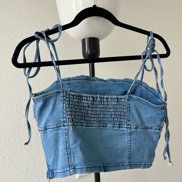FASHIONNOVA Denim Top - Picture 2 of 5